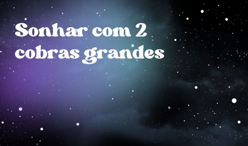 Sonhar com 2 cobras grandes