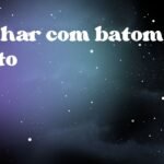 Sonhar com batom preto
