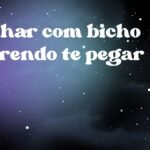 Sonhar com bicho querendo te pegar