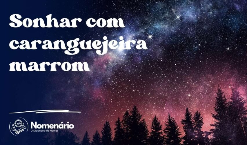 Sonhar com caranguejeira marrom