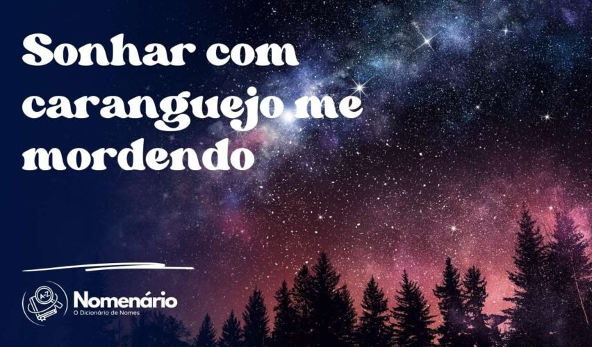 Sonhar com caranguejo me mordendo