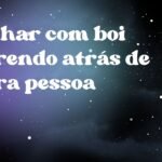 Sonhar com boi correndo atrás de outra pessoa