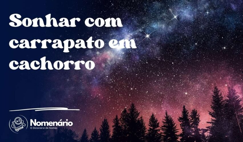 Sonhar com carrapato em cachorro