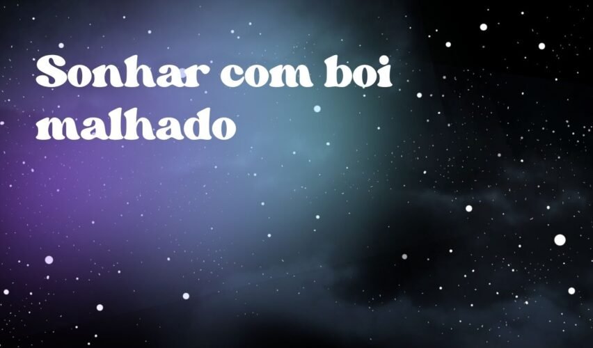 Sonhar com boi malhado