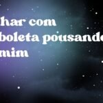 Sonhar com borboleta pousando em mim