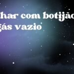 Sonhar com botijão de gás vazio