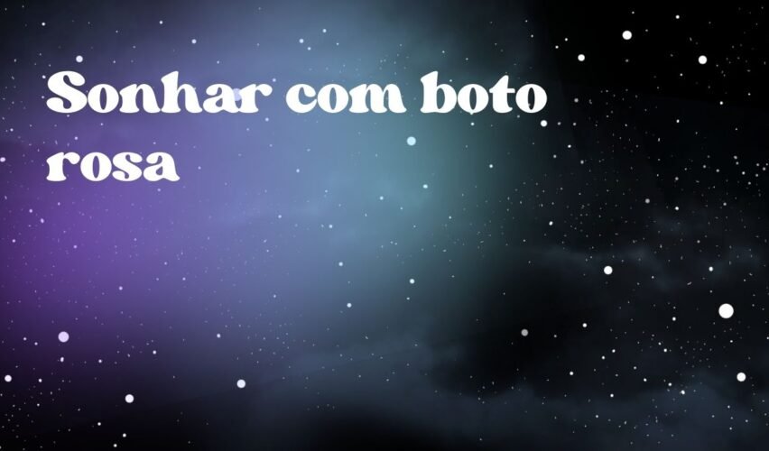 Sonhar com boto rosa