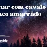 Sonhar com cavalo branco amarrado