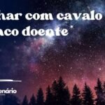 Sonhar com cavalo branco doente