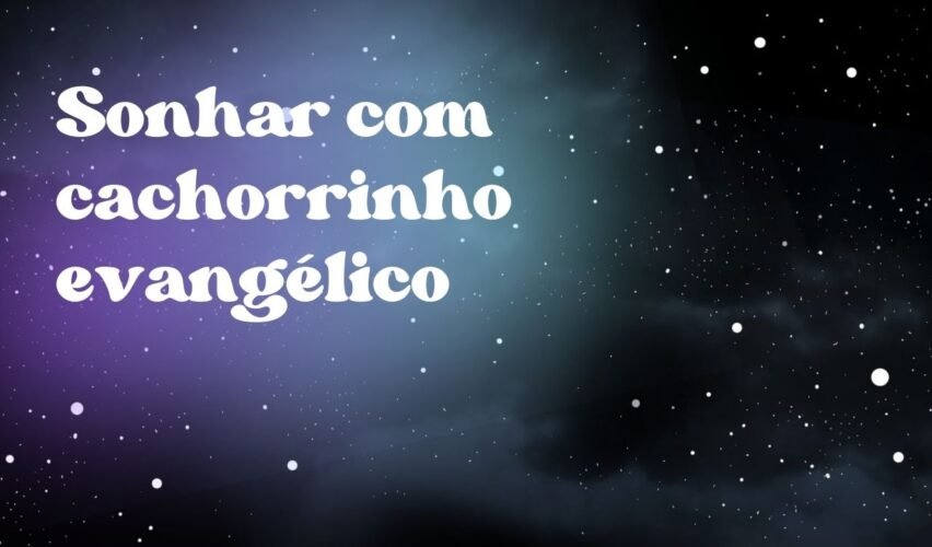 Sonhar com cachorrinho evangélico