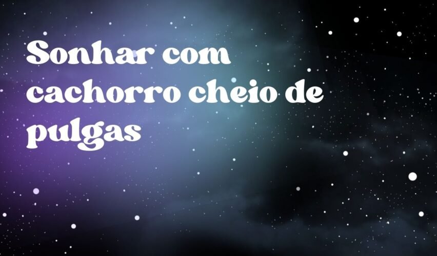 Sonhar com cachorro cheio de pulgas