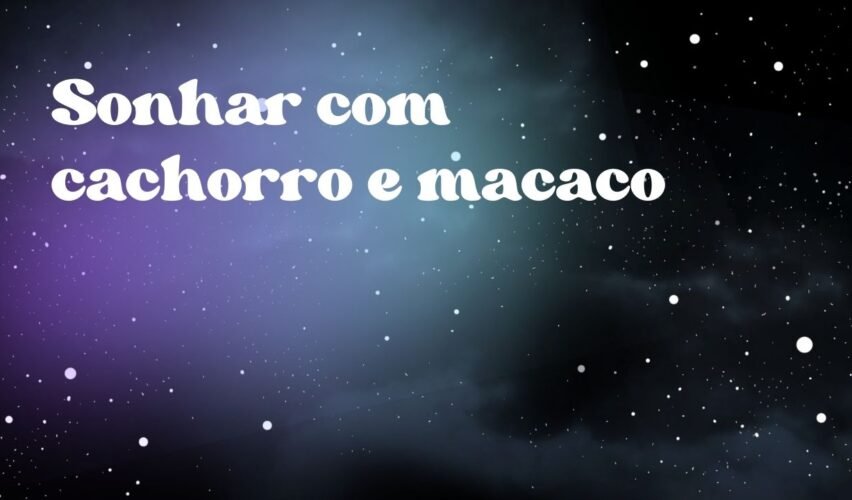 Sonhar com cachorro e macaco