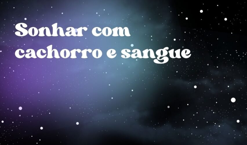 Sonhar com cachorro e sangue