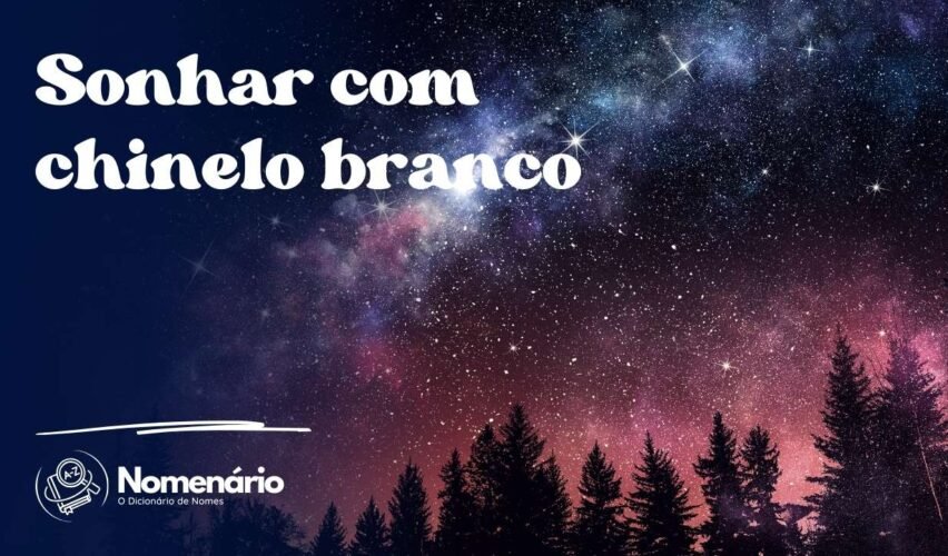 Sonhar com chinelo branco