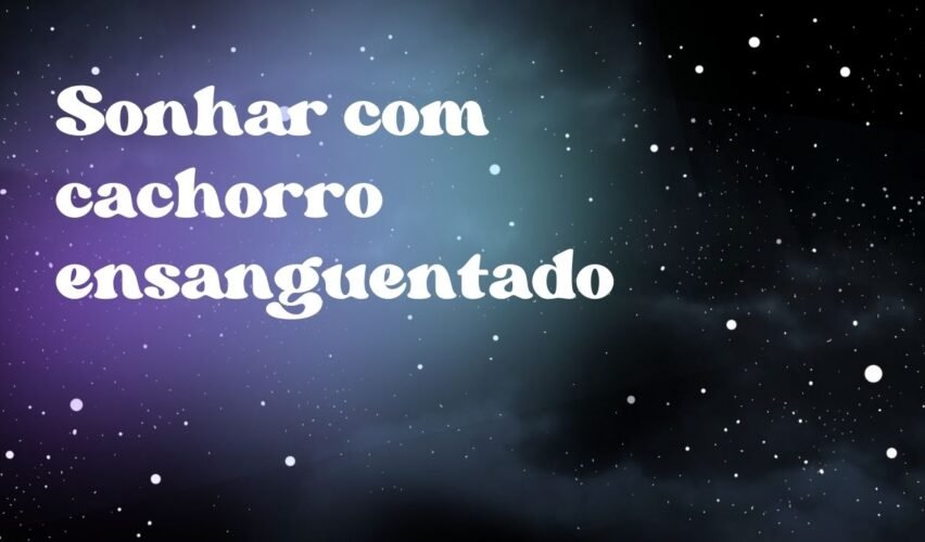 Sonhar com cachorro ensanguentado