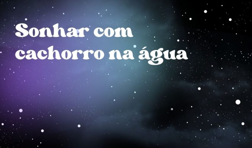 Sonhar com cachorro na água