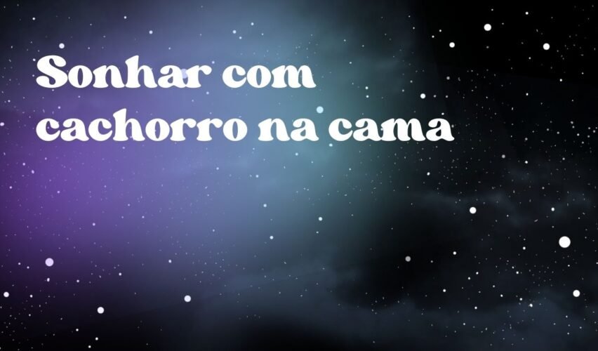 Sonhar com cachorro na cama