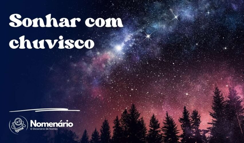 Sonhar com chuvisco