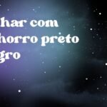 Sonhar com cachorro preto magro