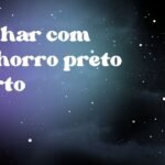 Sonhar com cachorro preto morto