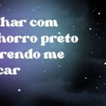 Sonhar com cachorro preto querendo me atacar