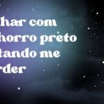 Sonhar com cachorro preto tentando me morder