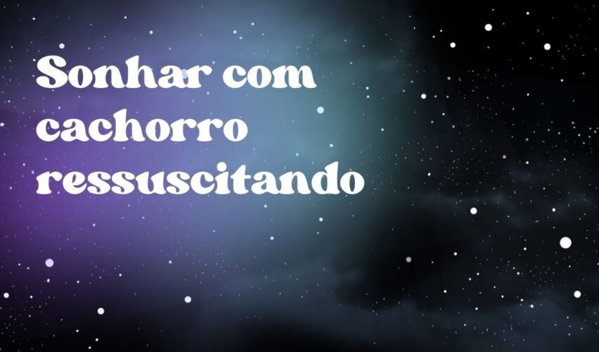 Sonhar com cachorro ressuscitando