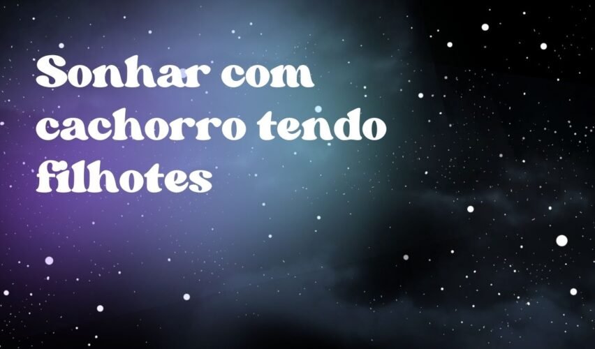 Sonhar com cachorro tendo filhotes