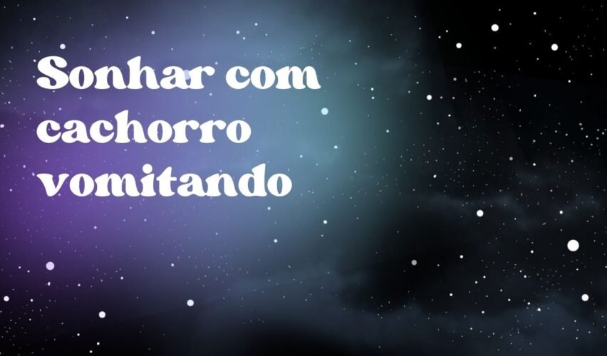 Sonhar com cachorro vomitando