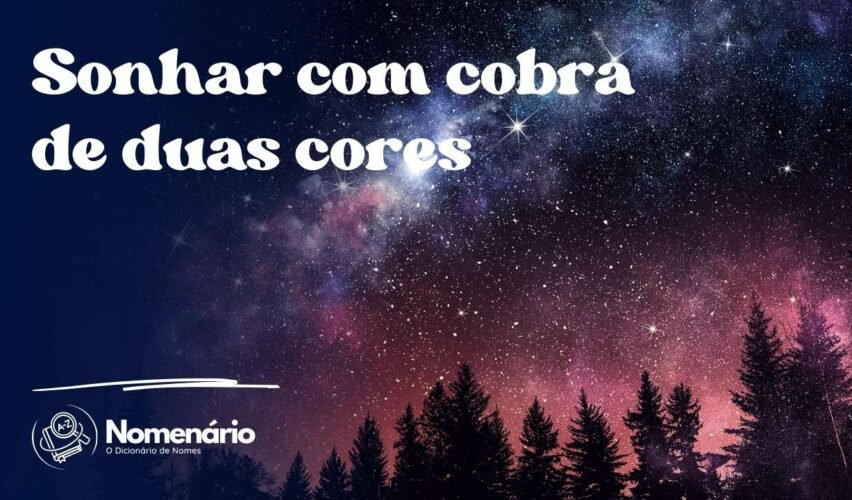 Sonhar com cobra de duas cores