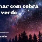 Sonhar com cobra fina verde