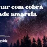 Sonhar com cobra grande amarela