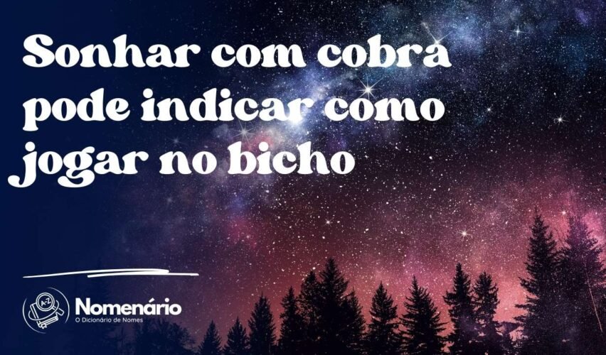 Sonhar com cobra pode indicar como jogar no bicho
