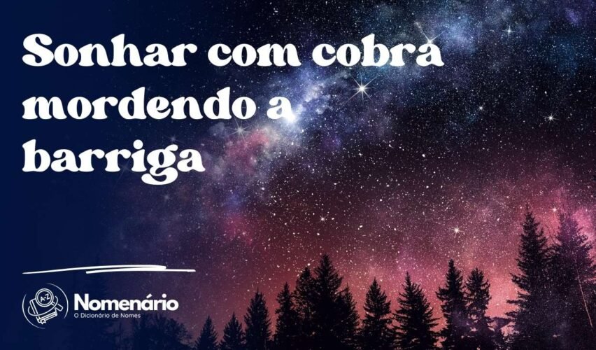 Sonhar com cobra mordendo a barriga