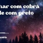 Sonhar com cobra verde com preto