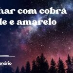 Sonhar com cobra verde e amarelo
