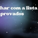 Sonhar com a lista de aprovados