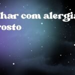 Sonhar com alergia no rosto
