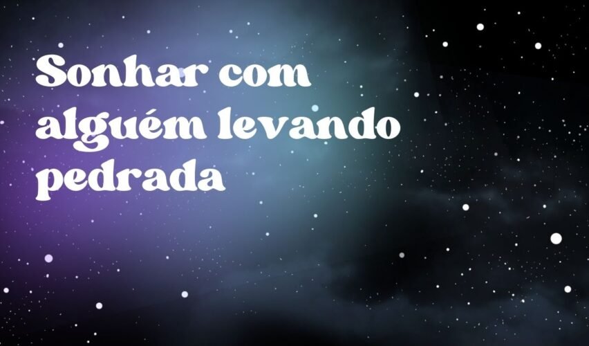 Sonhar com alguém levando pedrada