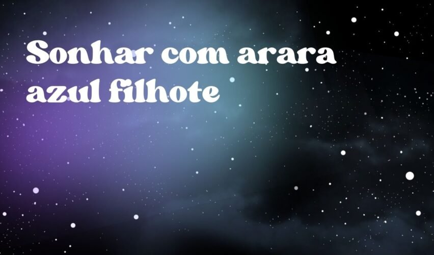 Sonhar com arara azul filhote