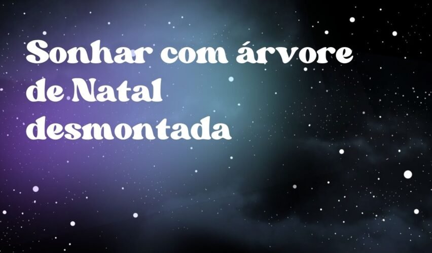 Sonhar com árvore de Natal desmontada