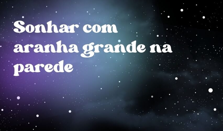 Sonhar com aranha grande na parede