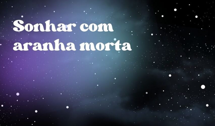 Sonhar com aranha morta
