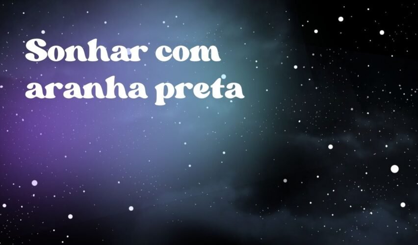 Sonhar com aranha preta