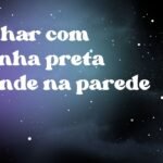 Sonhar com aranha preta grande na parede