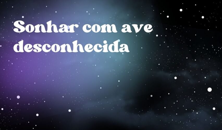 Sonhar com ave desconhecida
