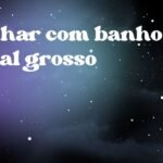 Sonhar com banho de sal grosso