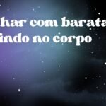 Sonhar com barata subindo no corpo