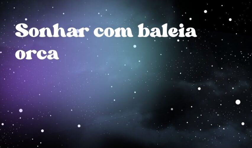 Sonhar com baleia orca