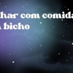 Sonhar com comida com bicho
